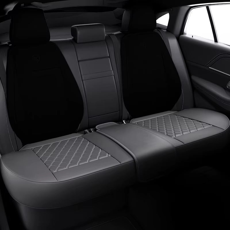 Nappa Leather Car Seat Cover Surround Bottom Car Seat Cover Full Set Durable Car Seat Protection Cushion Car Accessories