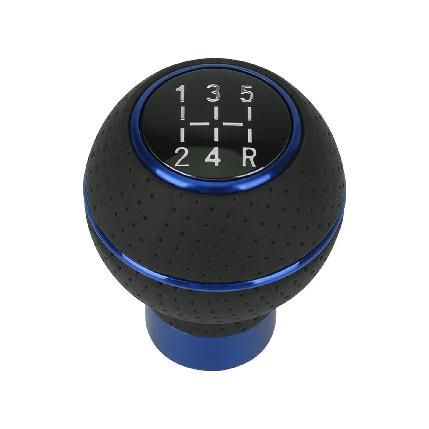 Universal 5-Speed Gear Shift Knob – Aluminum and Leather