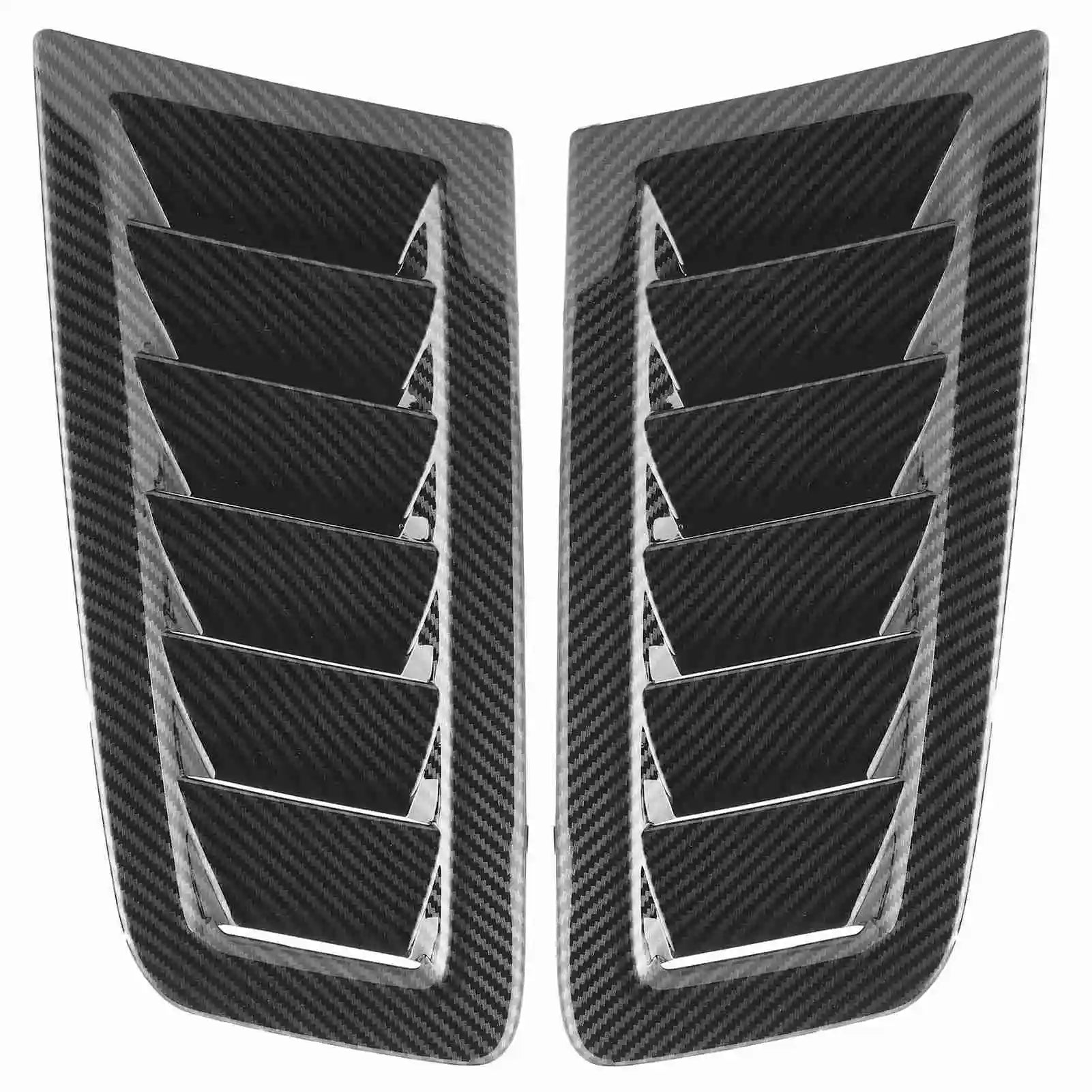 2PCS Hood Vents Focus RS MK2 Style the Latest Solid Material, Durable and Hardened ABS Universal