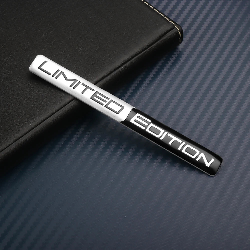 3D Metal Aluminum Car Body Side Fender Limited Edition Emblem Sticker Auto Decoration for MITSUBISHI Ralliart Lancer Outlander