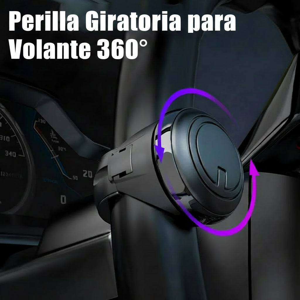 Turning Steering Wheel Booster 360° Rotation Spinner Knob Metal Bearing Power Handle Ball Shaped