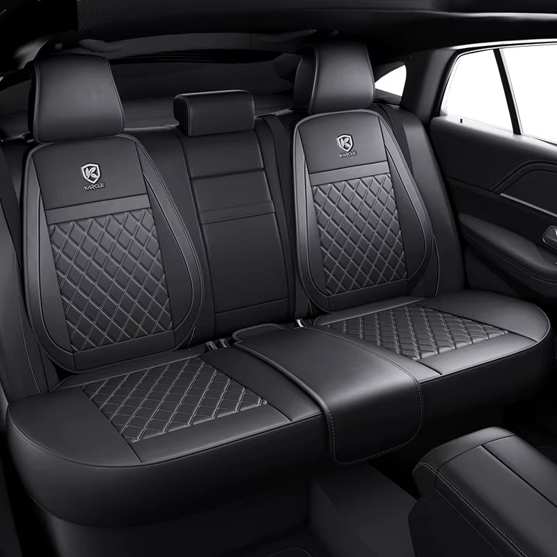 Nappa Leather Car Seat Cover Surround Bottom Car Seat Cover Full Set Durable Car Seat Protection Cushion Car Accessories