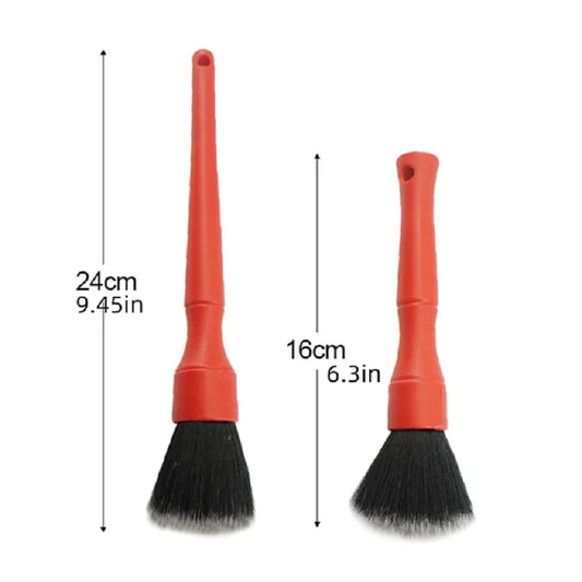2Pcs Car Detailing Brush Auto Wash Accessories Car Cleaning Tools Car Detailing Kit Vehicle Interior Air Conditioner Supplies