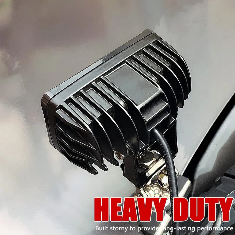 8D 4" Led Motocycle Headlight Auxiliary Spotlights Offroad Fog Lamp White Angel Eye for Jeep Truck Moto Scooters ATV UTV UAZ SUV