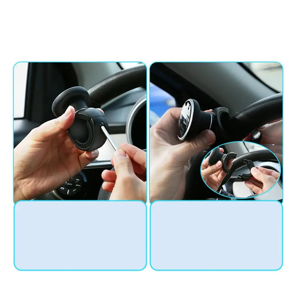 Car Duty anti Slip Steering Wheel Knob Spinner ABS and Premium Fit for Cars Trucks Handle Booster Grip Protective Auxiliary Ball