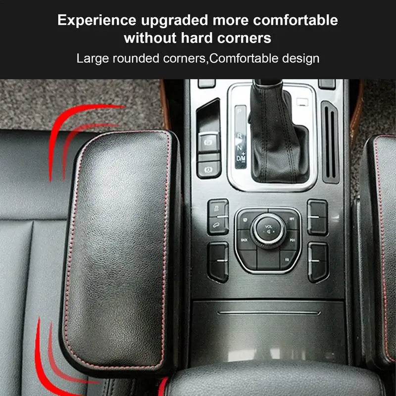 Car Armrest Elbow Support Rest with Storage Box Adjustable Height Auto Seat Gap Elbow Pad Auto Console Side Elbow Heighten Pad