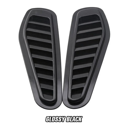 2Pcs Universal Motors Engine Hood Ventilation Port Car Fake Air Outlet Decoration Modification Airflow Intake Hood Accessories