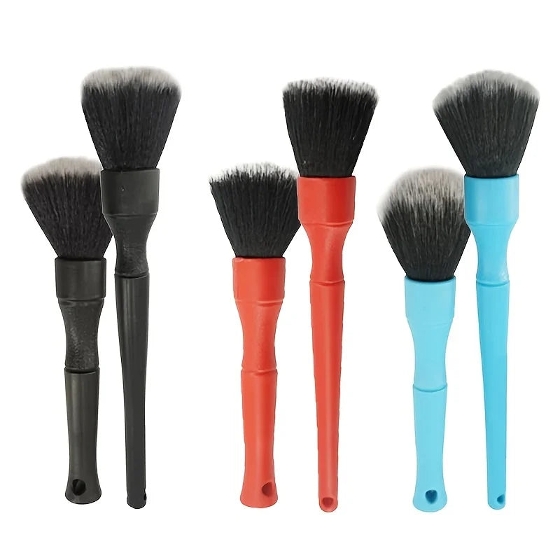 2Pcs Car Detailing Brush Auto Wash Accessories Car Cleaning Tools Car Detailing Kit Vehicle Interior Air Conditioner Supplies