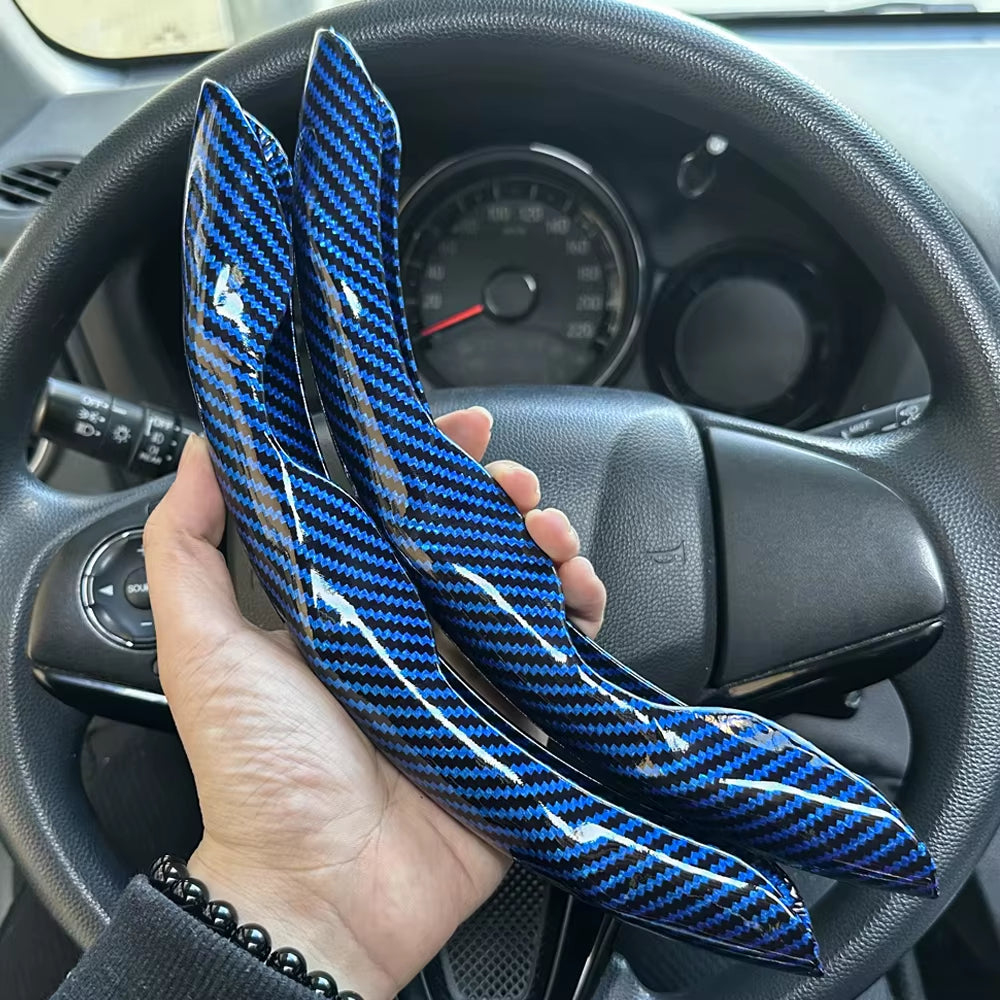 38Cm Car Steering Wheel Covers Booster Micro Fiber Leather Auto Interior Decorative Accessories Universal Carbon Fiber Looking