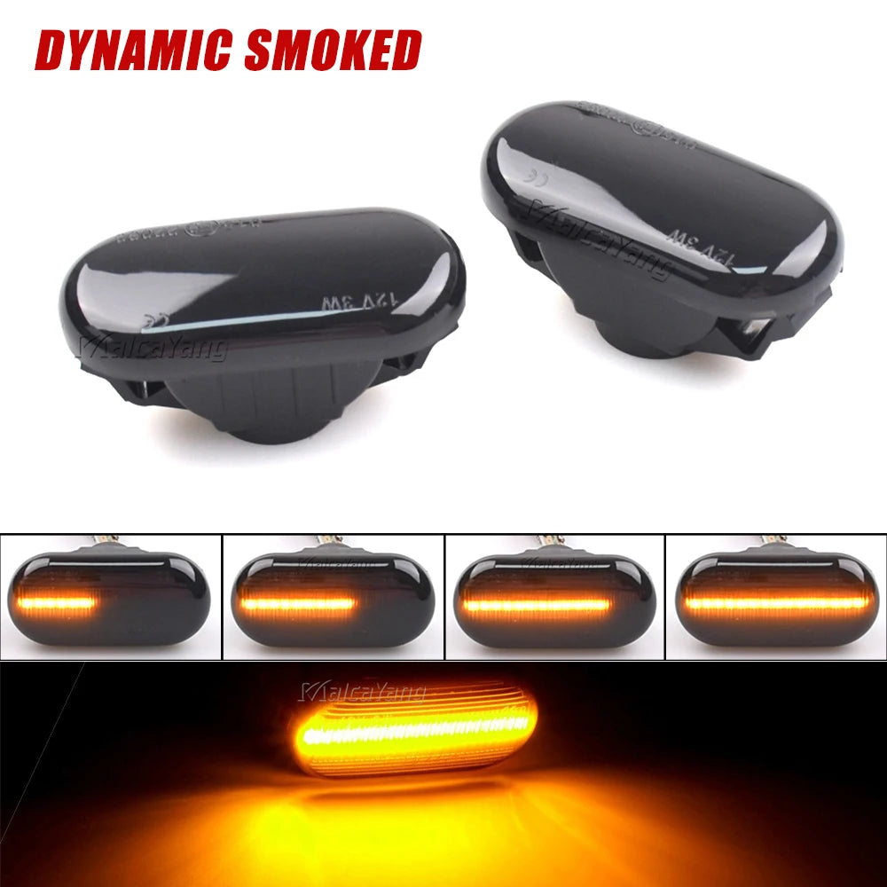 Car Dynamic Side Marker LED Turn Signal Light for Nissan Cube Z11 Tiida C11 Note E11 NE11 Micra K12 NP300 Navara D40 Qashqai J10