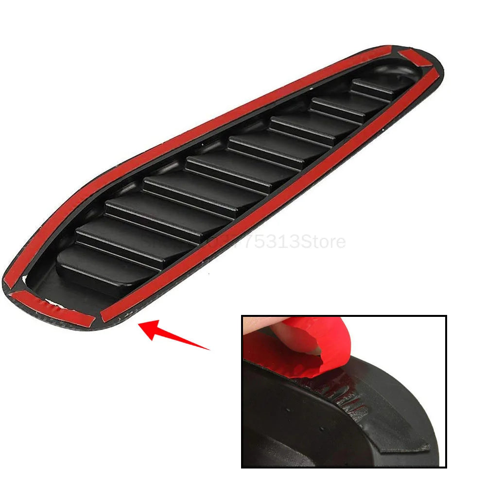 2Pcs Universal Motors Engine Hood Ventilation Port Car Fake Air Outlet Decoration Modification Airflow Intake Hood Accessories