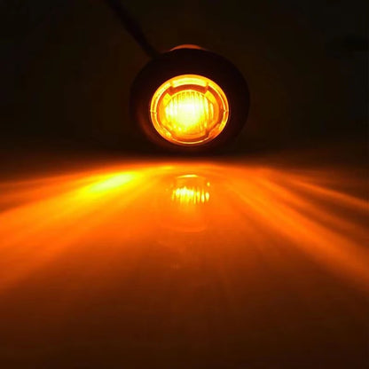 12V 24V LED Side round Marker Lights Indicator Lights Waterproof LED for Truck Trailer Boat Turn Signal Lamp