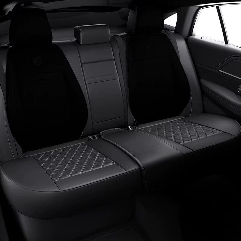 Nappa Leather Car Seat Cover Surround Bottom Car Seat Cover Full Set Durable Car Seat Protection Cushion Car Accessories