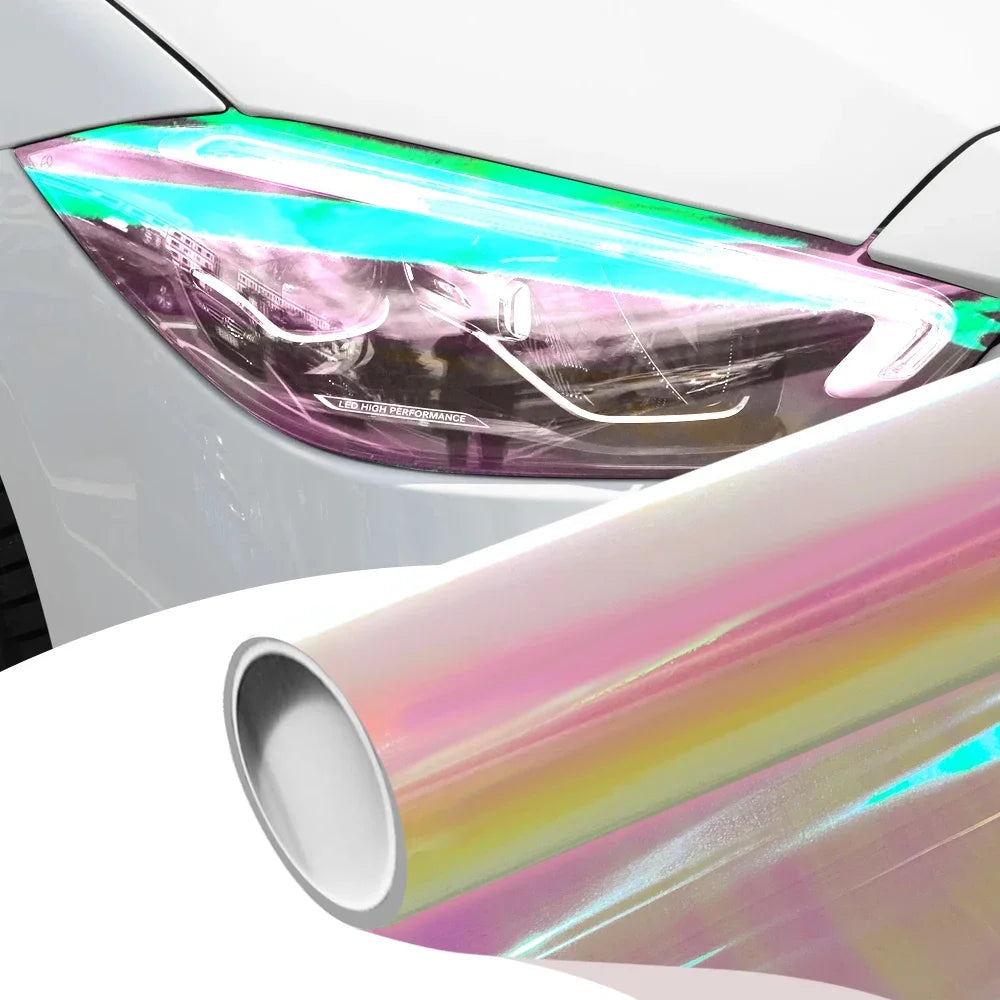 Car Sticker Chameleon Light Headlight Taillight Rear Lamp Film Waterproof Vinyl Wrap Stickers for Motorcycle Car Accessories