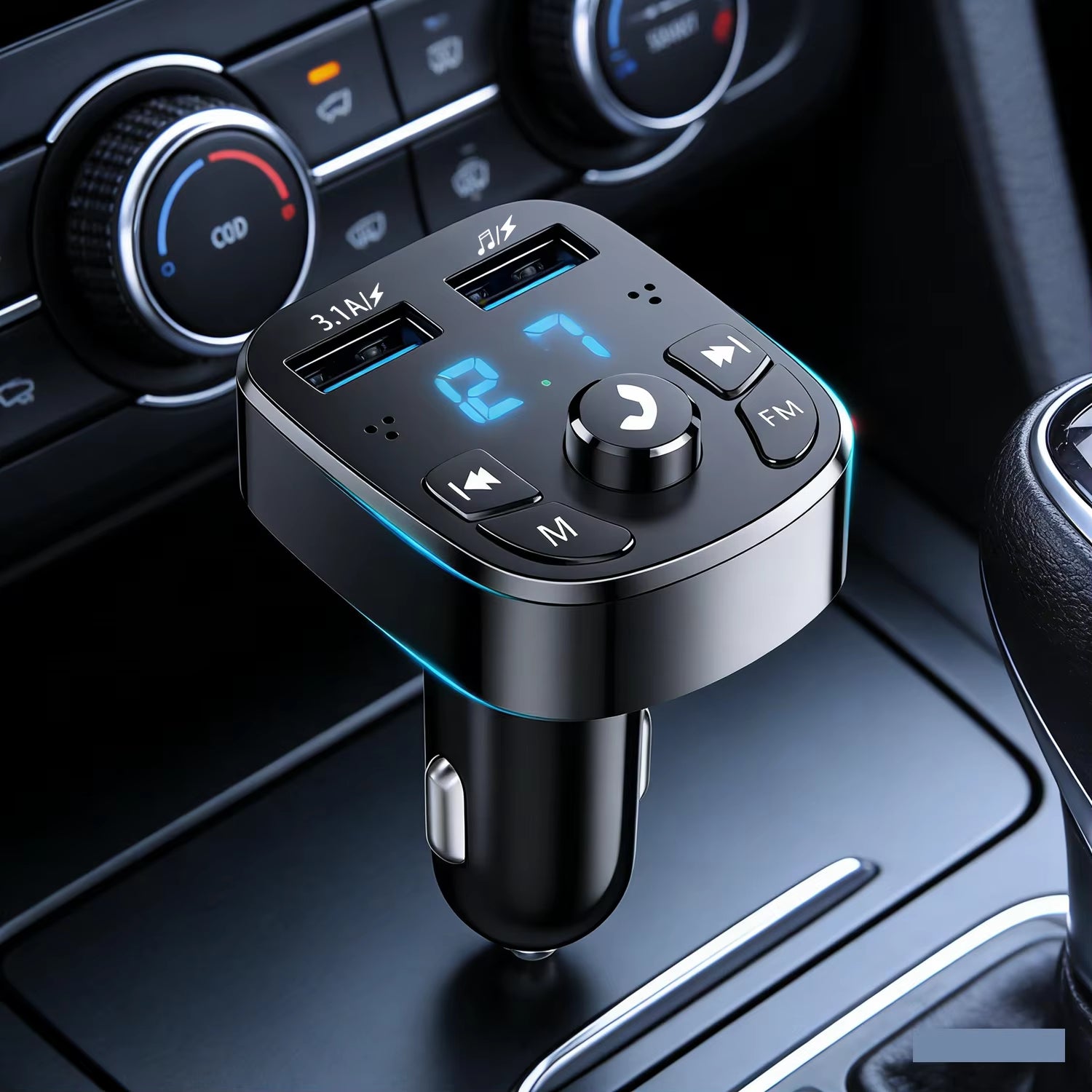 Car Bluetooth Receiver Lossless Sound Quality MP3 Player Conversion Multifunctional Car Charge