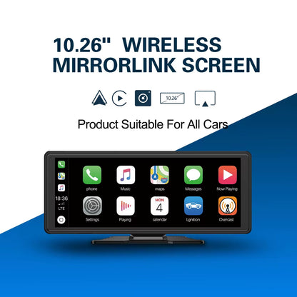 Universal 10.26 Inch Car Radio Multimedia WIFI Video Player Wireless Carplay & Android Auto for Apple or Android MP5 Player