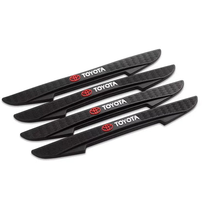 4Pcs Car Door Edge Anti-Collision Strips Bumper Trim Sticker Accessories for  Rav4 Corolla Chr Yaris Camry Cross Auris TRD