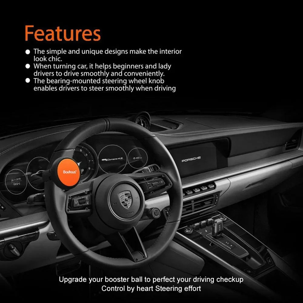 360 Degree Steering Wheel Knob Ball Booster Auto Car Styling Handle Control Strengthener Auto Spinner Universal Silicone Ball