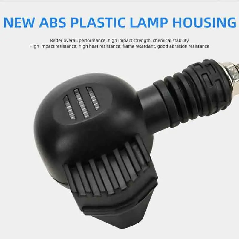 Motorcycle LED Dual Color Skull Fog Lights Auxiliary Headlights Waterproof Flasher Front Rear Turn Signal Indicator Lights