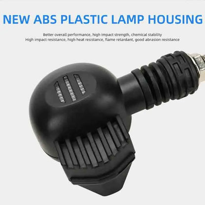 Motorcycle LED Dual Color Skull Fog Lights Auxiliary Headlights Waterproof Flasher Front Rear Turn Signal Indicator Lights