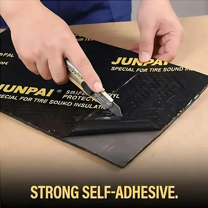 Elf-Adhesive Butyl Rubber Car Sound Deadening Mat for Sedan SUV Pickup RV Hood Dashboard Wheel Well Liner Vibration Dampening