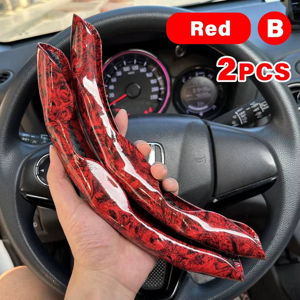 38Cm Car Steering Wheel Covers Booster Micro Fiber Leather Auto Interior Decorative Accessories Universal Carbon Fiber Looking