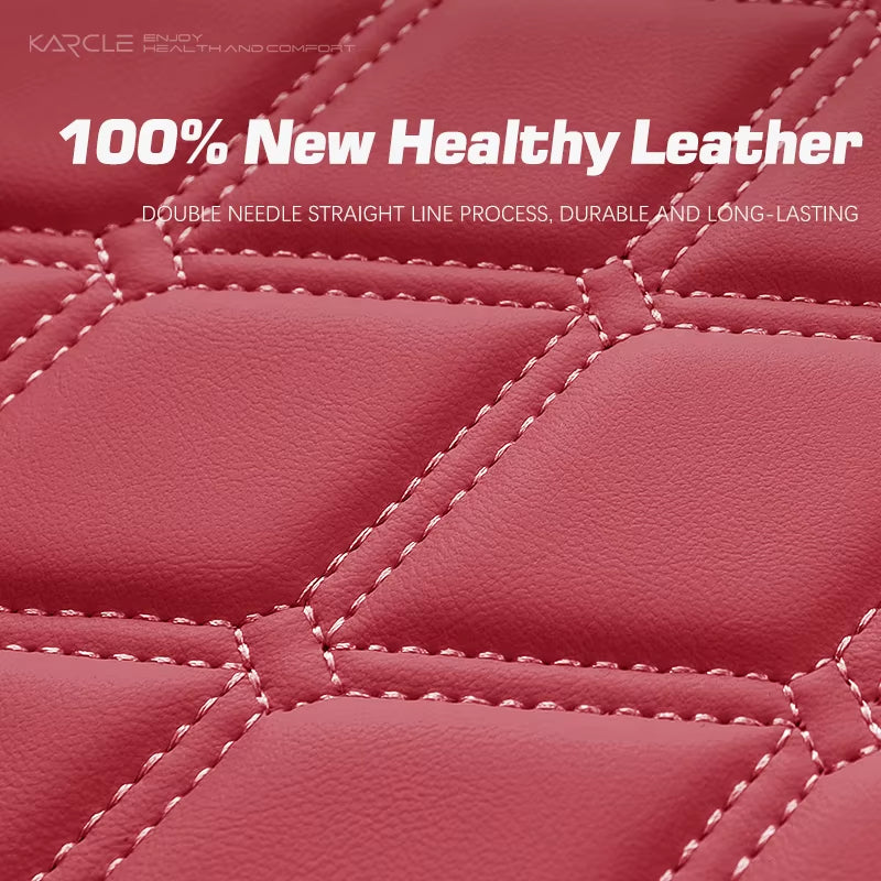 Nappa Leather Car Seat Cover Surround Bottom Car Seat Cover Full Set Durable Car Seat Protection Cushion Car Accessories