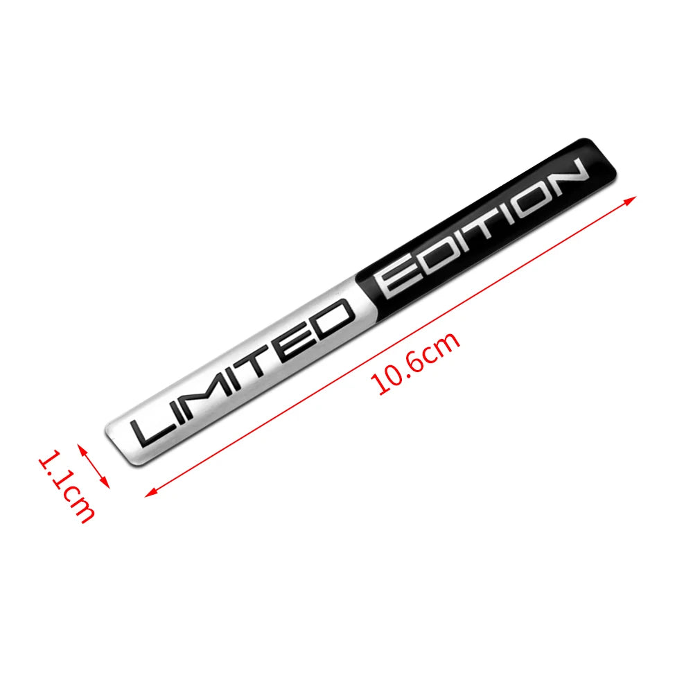 3D Metal Aluminum Car Body Side Fender Limited Edition Emblem Sticker Auto Decoration for MITSUBISHI Ralliart Lancer Outlander