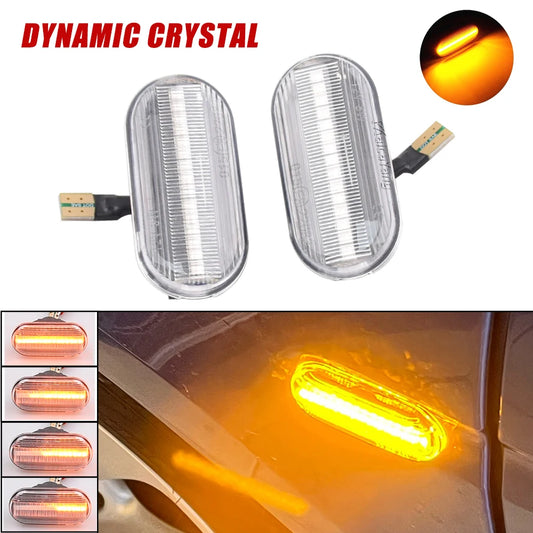 Car Dynamic Side Marker LED Turn Signal Light for Nissan Cube Z11 Tiida C11 Note E11 NE11 Micra K12 NP300 Navara D40 Qashqai J10