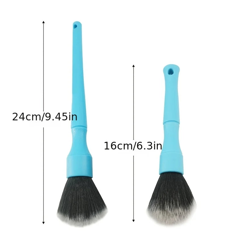 2Pcs Car Detailing Brush Auto Wash Accessories Car Cleaning Tools Car Detailing Kit Vehicle Interior Air Conditioner Supplies