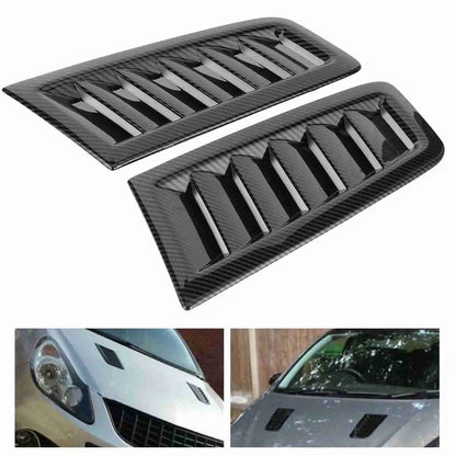 2PCS Hood Vents Focus RS MK2 Style the Latest Solid Material, Durable and Hardened ABS Universal
