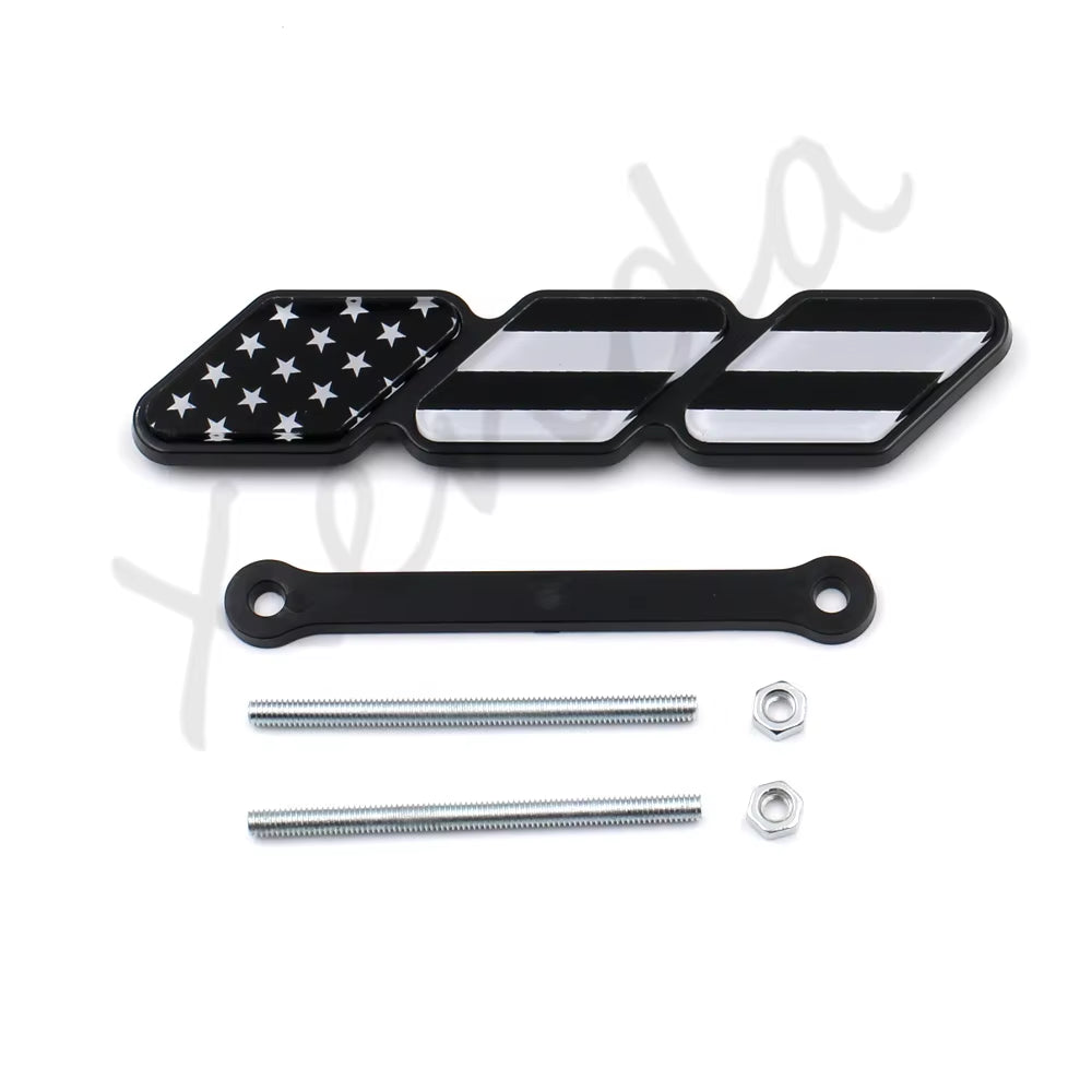 3 Colors Grille Badge Emblem Logo for Toyota Tacoma Tundra 4Runner TRD Highlande Rav4 CHR Strip Air Inlet Auto Car Accessories