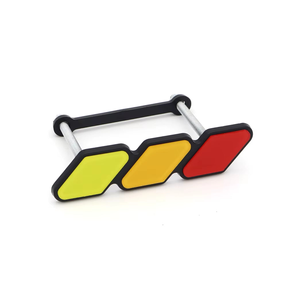 3 Colors Grille Badge Emblem Logo for Toyota Tacoma Tundra 4Runner TRD Highlande Rav4 CHR Strip Air Inlet Auto Car Accessories