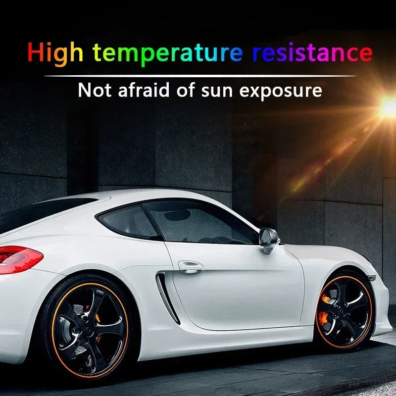 Car Wheel Hub Anti-Collision Strip - Scratch Resistant and Decorative Strip, PVC Tire Protector, Enhances Vehicle Appearance