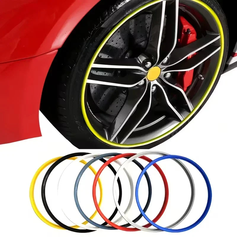 Car Wheel Hub Anti-Collision Strip - Scratch Resistant and Decorative Strip, PVC Tire Protector, Enhances Vehicle Appearance