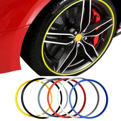 Car Wheel Hub Anti-Collision Strip - Scratch Resistant and Decorative Strip, PVC Tire Protector, Enhances Vehicle Appearance