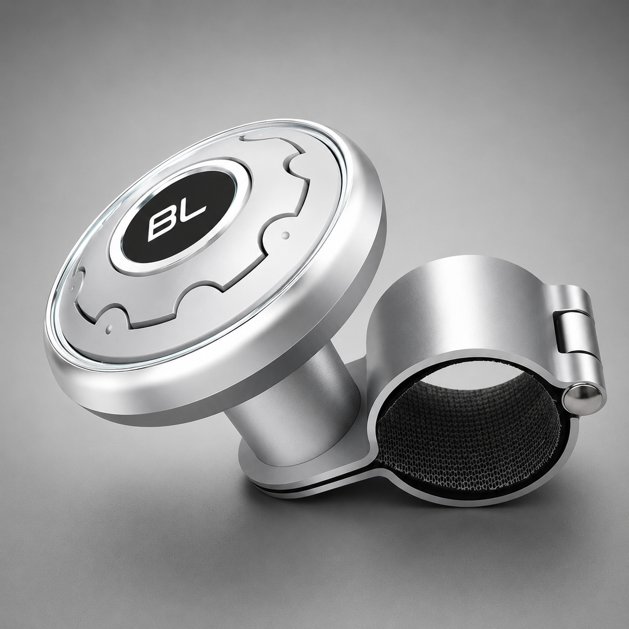 Steering Wheel Spinner – Steel Bearing, 5 Finishes (Black, Silver, Carbon Fiber, Chrome, Wood)
