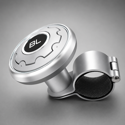 Steering Wheel Spinner – Steel Bearing, 5 Finishes (Black, Silver, Carbon Fiber, Chrome, Wood)