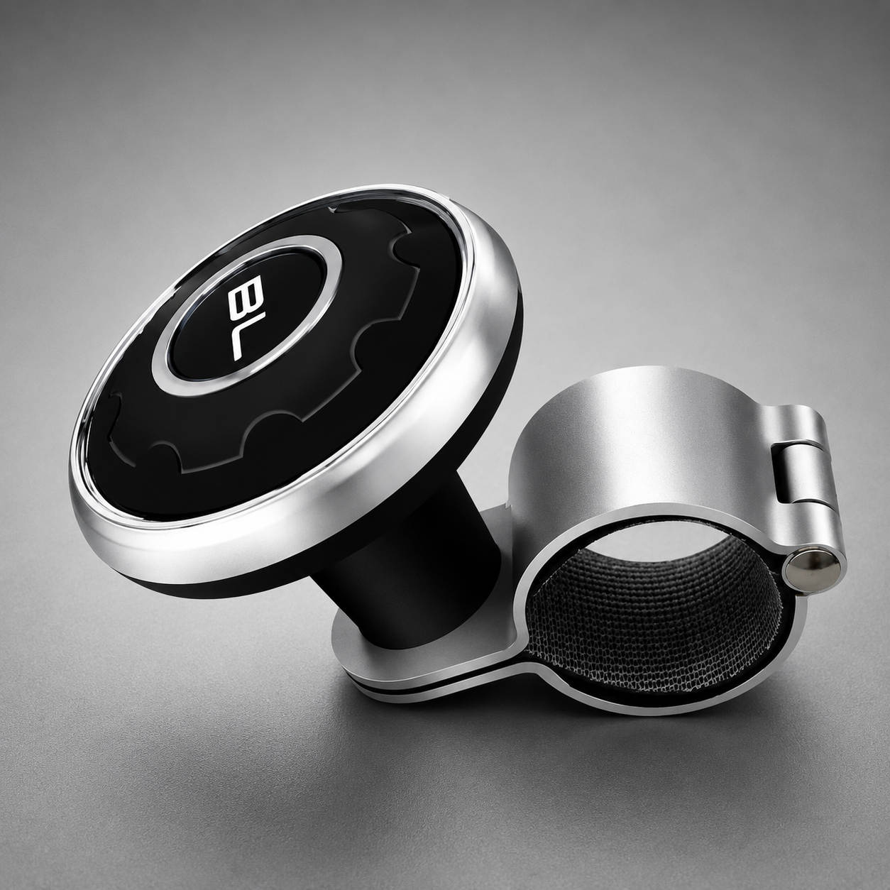 Steering Wheel Spinner – Steel Bearing, 5 Finishes (Black, Silver, Carbon Fiber, Chrome, Wood)