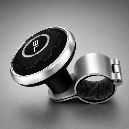 Steering Wheel Spinner – Steel Bearing, 5 Finishes (Black, Silver, Carbon Fiber, Chrome, Wood)
