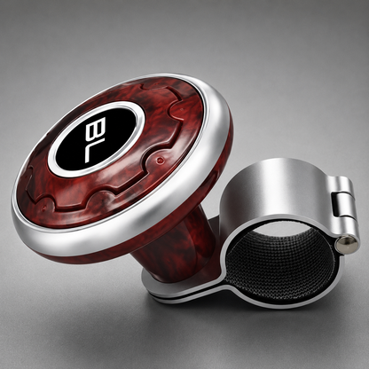 Steering Wheel Spinner – Steel Bearing, 5 Finishes (Black, Silver, Carbon Fiber, Chrome, Wood)