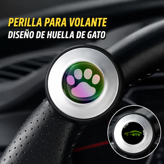 Steering Wheel Spinner – ABS and Metal, Paw or Car Design (2 styles)