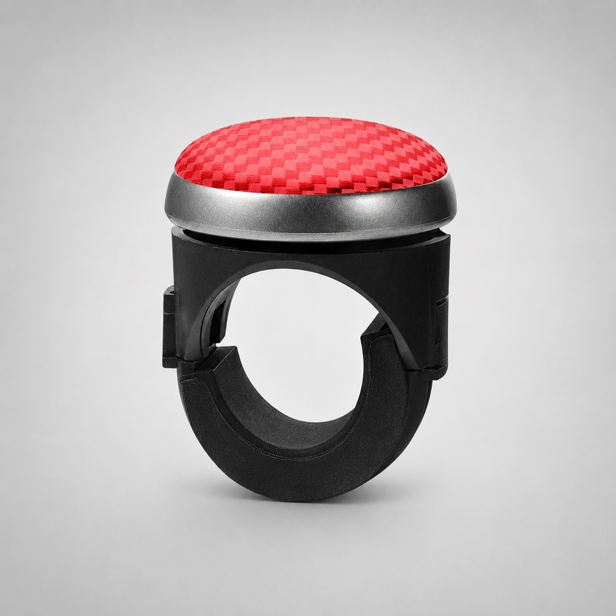 Steering Wheel Spinner – Carbon Fiber Texture, 3 Colors (Blue, Red, Black)