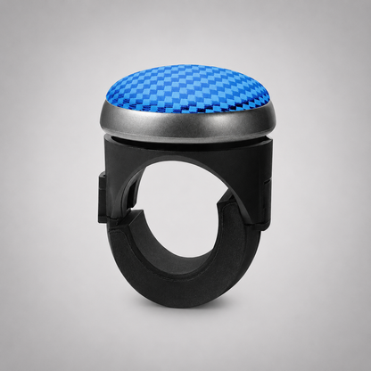 Steering Wheel Spinner – Carbon Fiber Texture, 3 Colors (Blue, Red, Black)
