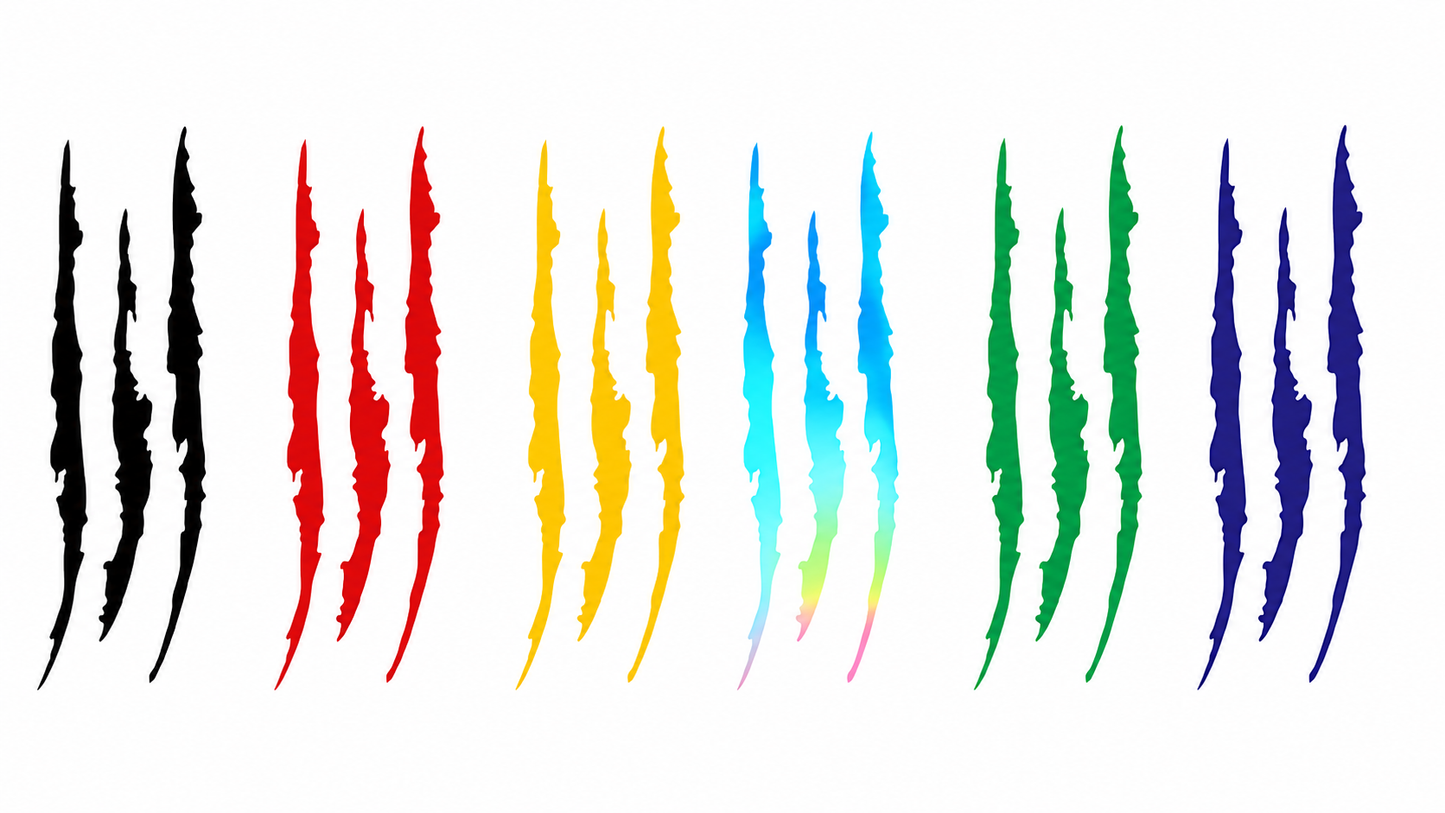 Monster Claw Sticker for Car and Motorcycle | Reflective and Waterproof 40x12cm
