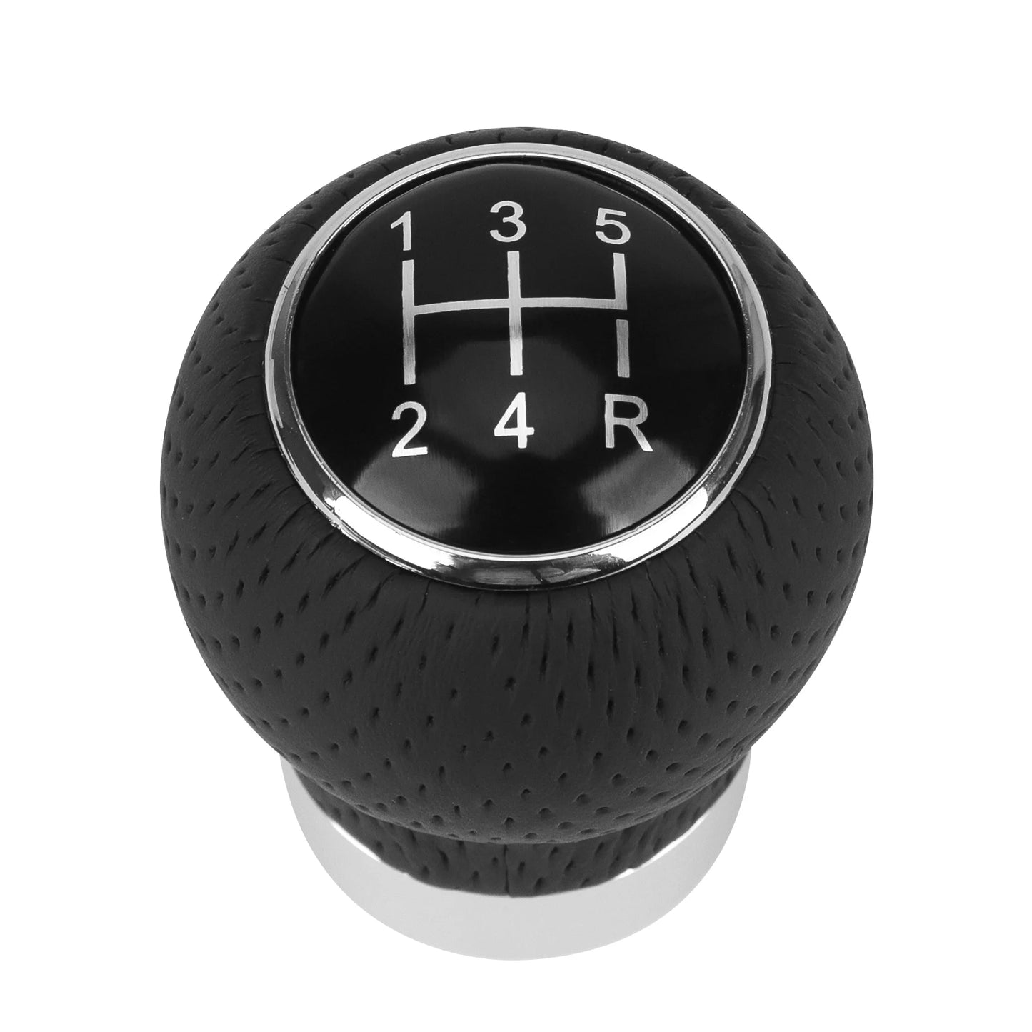 Universal 5-Speed Gear Shift Knob – Aluminum and Leather