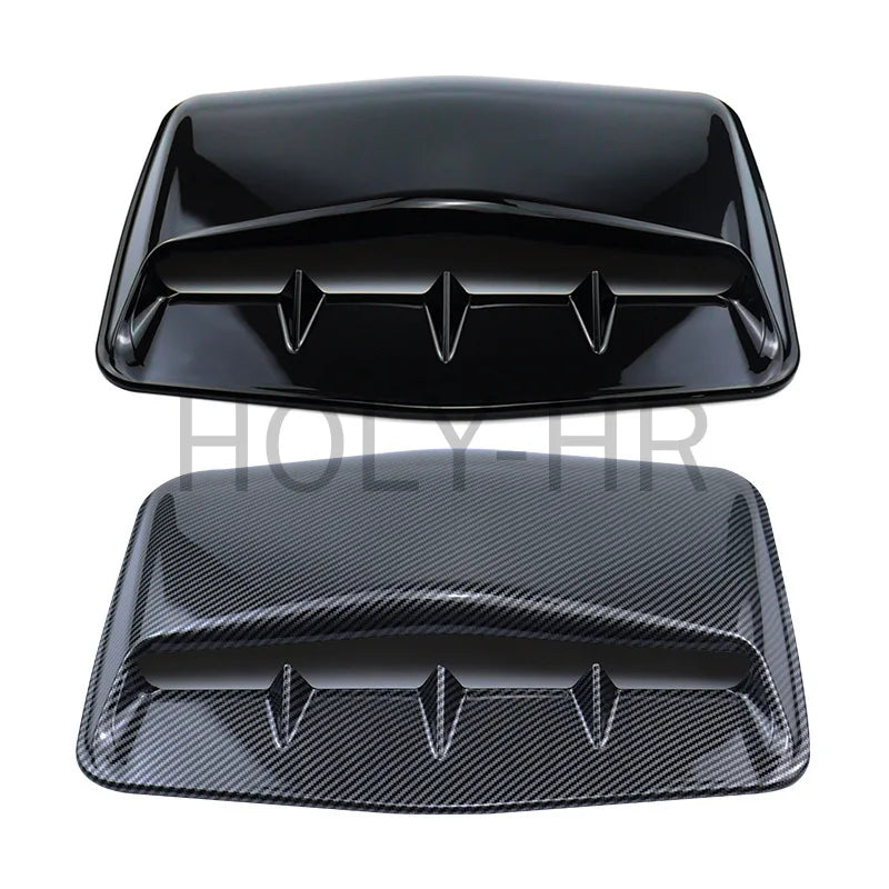 Hood and Side Vent Cover Kit | Universal – Black and Carbon Fiber