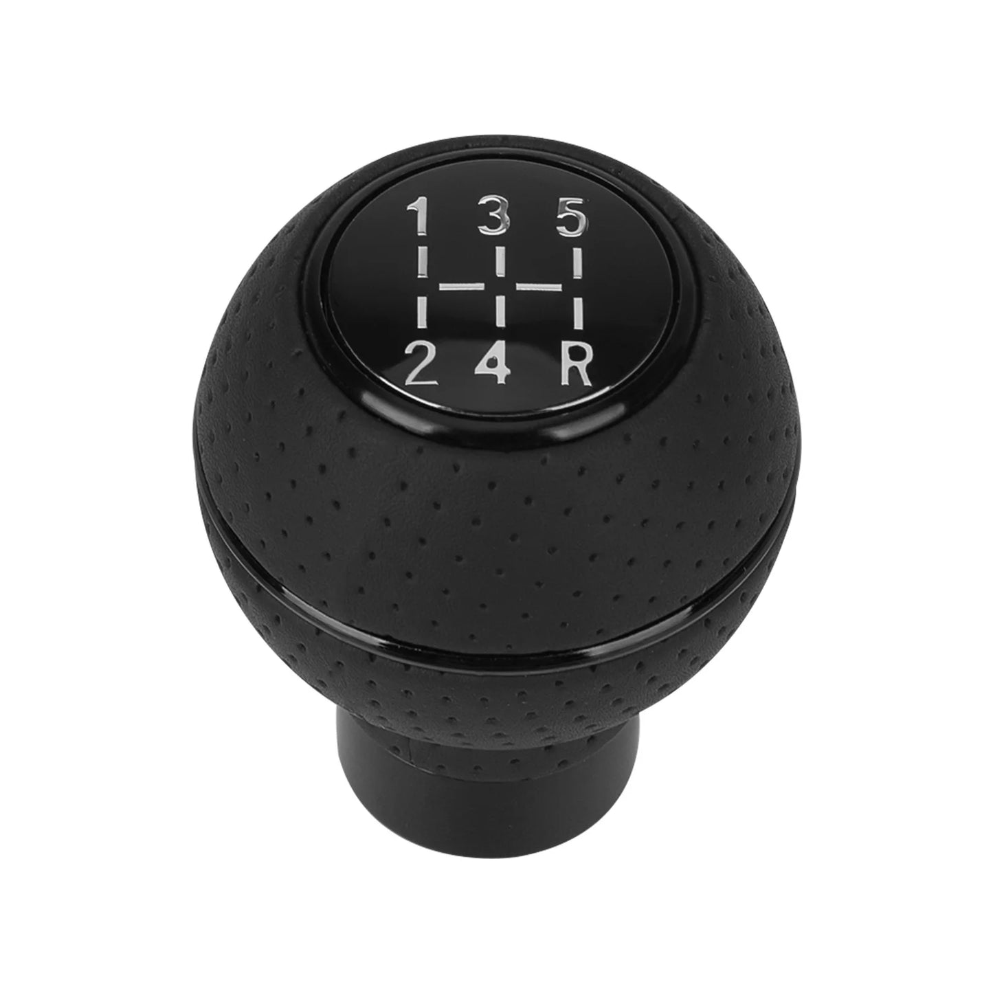 Universal 5-Speed Gear Shift Knob – Aluminum and Leather
