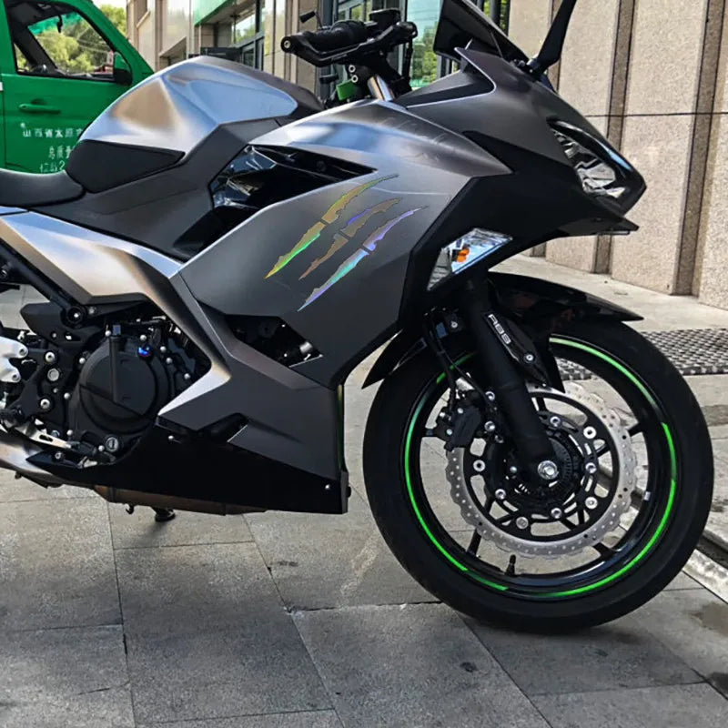 Monster Claw Sticker for Car and Motorcycle | Reflective and Waterproof 40x12cm