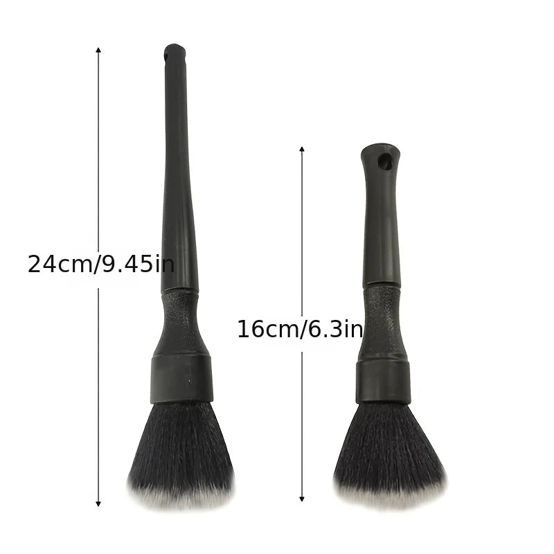 2Pcs Car Detailing Brush Auto Wash Accessories Car Cleaning Tools Car Detailing Kit Vehicle Interior Air Conditioner Supplies